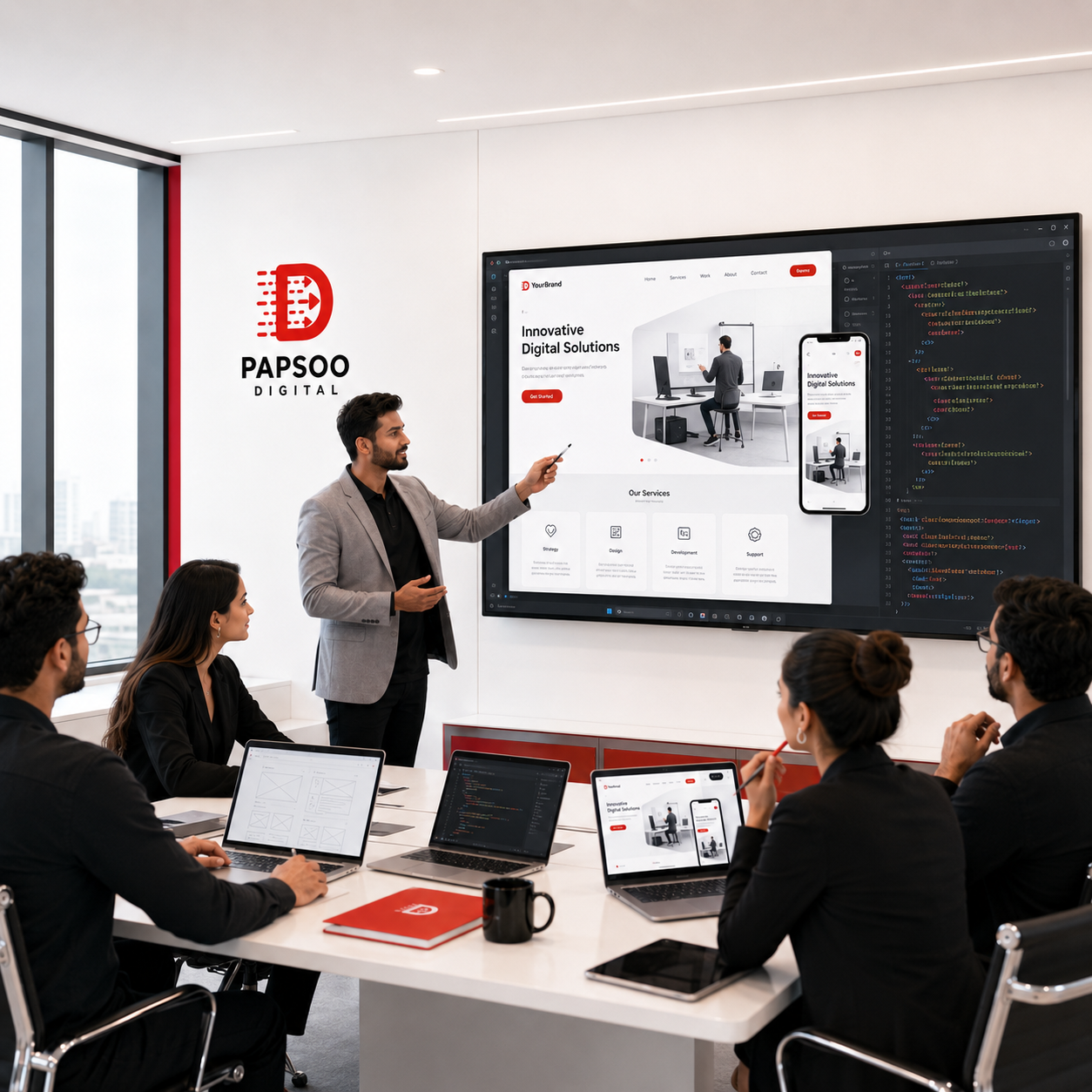 Website development project preview